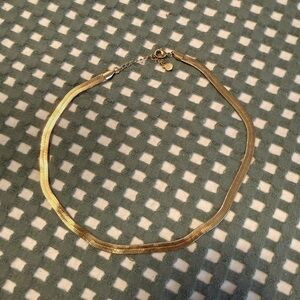 Gold plated herringbone Necklace